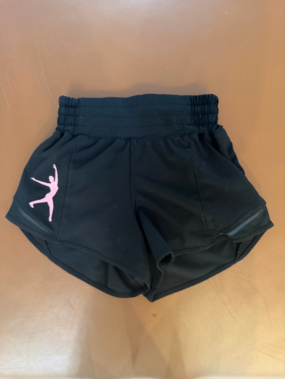 Lululemon Girls Black Athletic Shorts – Size 0 (Fits Kids 7–8Y)